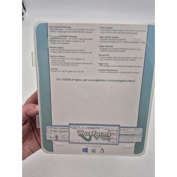 Analog Discovery 2 USB Oscilloscope Logic Analyzer & Multi-Function NIB - Picture 2 of 5